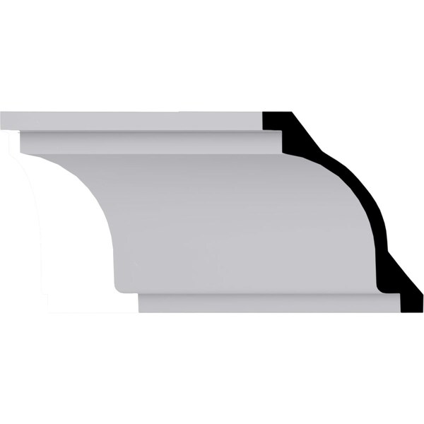 Ekena Millwork 11 7/8"H x 9 1/2"P x 15 1/4"F x 94 1/2"L Classic Crown Moulding MLD12X10X15CL - main